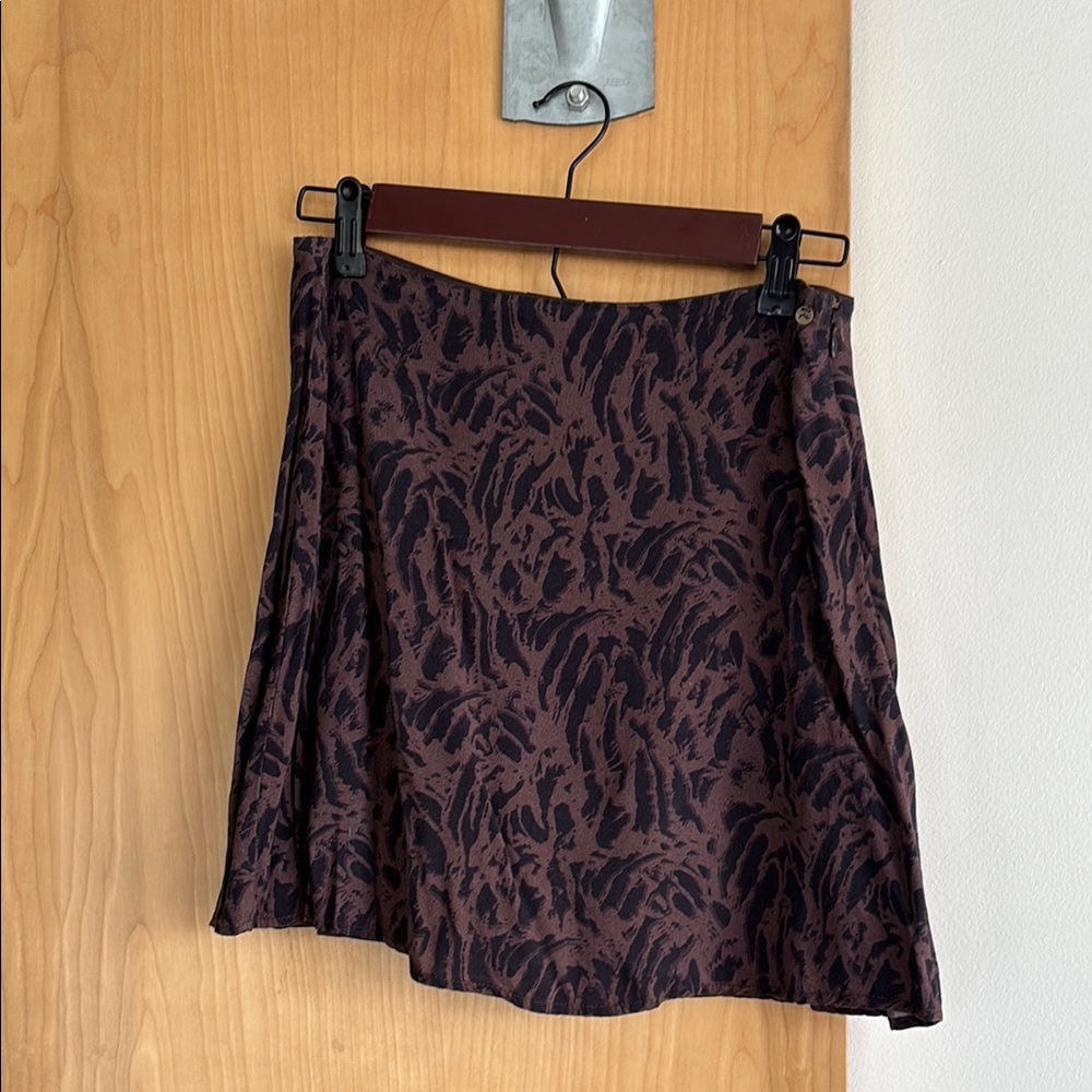 Rusty Black Mini A-Line Skirt Cocktail